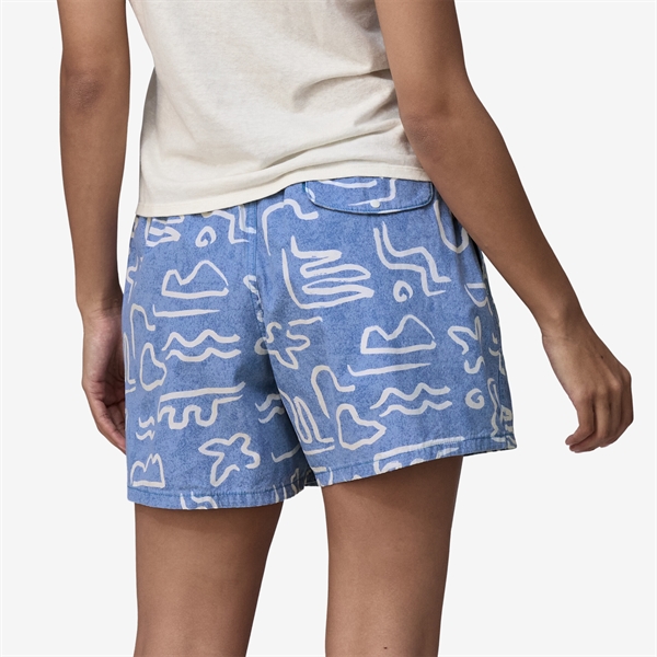 Patagonia Womens Funhoggers Shorts - Channel Islands: Vessel Blue